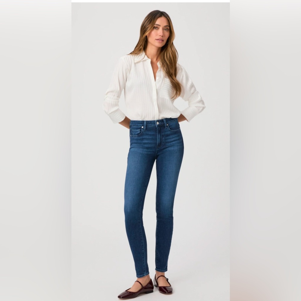 Paige Hoxton ankle skinny jeans dark wash women’s size 29